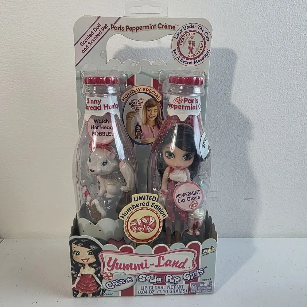Yummi-Land Creme Soda Pop Girls Paris Peppermint Creme & Ginny Gingerbread Husky